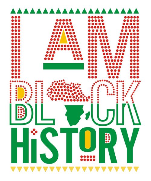 I Am Black History Iron on Glitter Rhinestone Transfer Motif